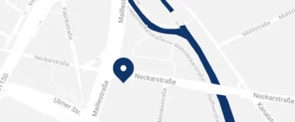 Screenshot Google Map  Standort Esslingen